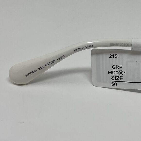 MAX &Co Sunglasses Womens White Bordeaux Square MO0081 21S 50/20/135 NEW - Picture 6 of 8